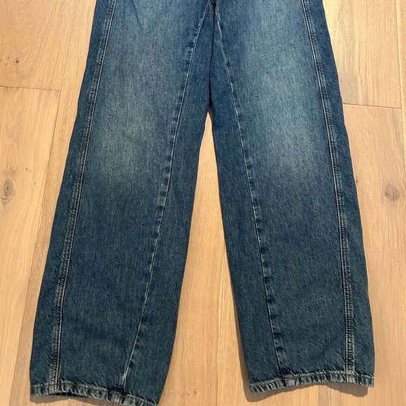 We The Free Aster Straight Leg High Rise Jeans Size 30 Relaxed Fit ~ Boho! - Picture 3 of 5